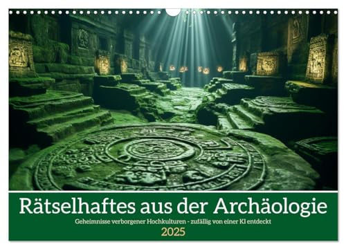 Rätselhaftes aus der Archäologie (Wandkalender 2025 DIN A3 quer), CALVENDO Monatskalender