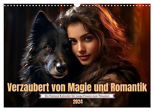 Verzaubert von Magie und Romantik (Wandkalender 2024 DIN A3 quer), CALVENDO Monatskalender von CALVENDO