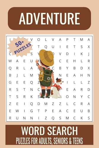 Adventure Word Search Puzzle Book: Word Searches with Easy to Read Print about Adventure, Fantasy, Wilderness and More | 6x9 inches, 110 pages | 50+ ... Gift for Vacations, Holidays and Free Times Adventure Word Search Puzzle Book: Word Searches with Easy to Read Print about Adventure, Fantasy, Wilderness and More | 6x9 inches, 110 pages | 50+ ... Gift for Vacations, Holidays and Free Times von Independently published