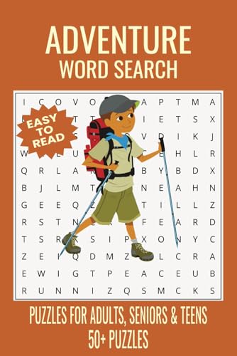 Adventure Word Search Puzzle Book: Word Searches with Easy to Read Print about Adventure, Outdoor Activities, Exploration and More | 6x9 inches, 110 ... Gift for Vacations, Holidays and Free Times Adventure Word Search Puzzle Book: Word Searches with Easy to Read Print about Adventure, Outdoor Activities, Exploration and More | 6x9 inches, 110 ... Gift for Vacations, Holidays and Free Times von Independently published