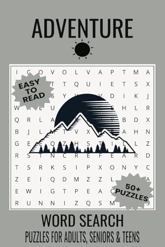 Adventure Word Search Puzzle Book: Word Searches with Easy to Read Print about Adventure, Travel, Exploration and More | 6x9 inches, 110 pages | 50+ ... Gift for Vacations, Holidays and Free Times Adventure Word Search Puzzle Book: Word Searches with Easy to Read Print about Adventure, Travel, Exploration and More | 6x9 inches, 110 pages | 50+ ... Gift for Vacations, Holidays and Free Times von Independently published