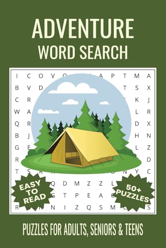 Adventure Word Search Puzzle Book: Word Searches with Easy to Read Print about Adventure, Travel, Wilderness and More | 6x9 inches, 110 pages | 50+ ... Gift for Vacations, Holidays and Free Times Adventure Word Search Puzzle Book: Word Searches with Easy to Read Print about Adventure, Travel, Wilderness and More | 6x9 inches, 110 pages | 50+ ... Gift for Vacations, Holidays and Free Times von Independently published