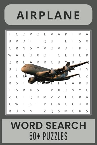 Airplane Word Search Puzzle Book.: Word Searches with Easy to Read Print about Airplane, Airline Pilot, Aviation and More | 6x9 inches, 110 pages | ... Gift for Vacations, Holidays and Free Times. Airplane Word Search Puzzle Book.: Word Searches with Easy to Read Print about Airplane, Airline Pilot, Aviation and More | 6x9 inches, 110 pages | ... Gift for Vacations, Holidays and Free Times. von Independently published