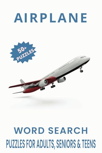 Airplane Word Search Puzzle Book.: Word Searches with Easy to Read Print about Airplane, Airline Pilot, Aviation and More | 6x9 inches, 110 pages | ... Gift for Vacations, Holidays and Free Times. Airplane Word Search Puzzle Book.: Word Searches with Easy to Read Print about Airplane, Airline Pilot, Aviation and More | 6x9 inches, 110 pages | ... Gift for Vacations, Holidays and Free Times. von Independently published