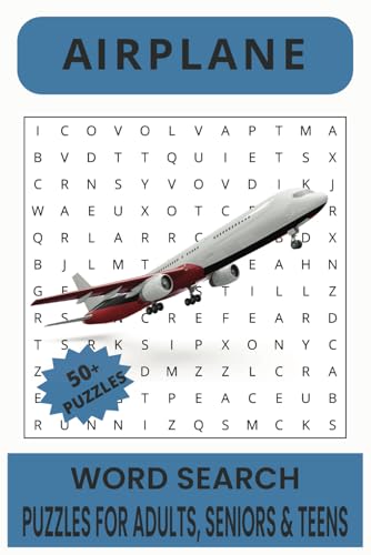 Airplane Word Search Puzzle Book.: Word Searches with Easy to Read Print about Airplane, Aviation, Aviation History and More | 6x9 inches, 110 pages ... Gift for Vacations, Holidays and Free Times. Airplane Word Search Puzzle Book.: Word Searches with Easy to Read Print about Airplane, Aviation, Aviation History and More | 6x9 inches, 110 pages ... Gift for Vacations, Holidays and Free Times. von Independently published