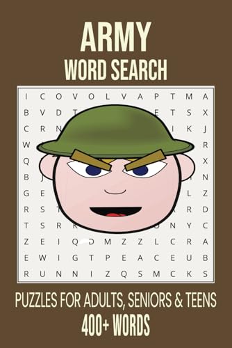 Army Word Search Puzzle Book: Word Searches with Easy to Read Print about Army, Military, Navy and More | 6x9 inches, 110 pages | 50+ Puzzles... Gift for Vacations, Holidays and Free Times Army Word Search Puzzle Book: Word Searches with Easy to Read Print about Army, Military, Navy and More | 6x9 inches, 110 pages | 50+ Puzzles... Gift for Vacations, Holidays and Free Times von Independently published