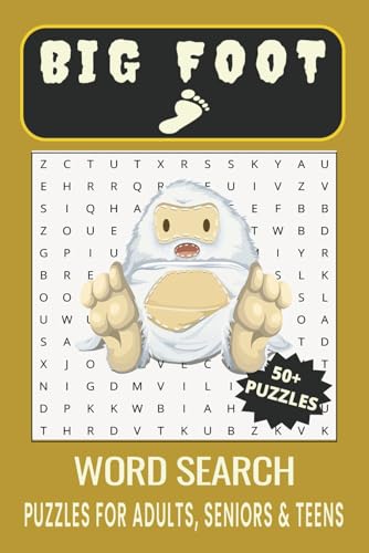 Big Foot Word Search Puzzle Book: Word Searches with Easy to Read Print about Big Foot, Bigfoot Mysteries, Cryptids and More | 6x9 inches, 110 pages | ... Gift for Vacations, Holidays and Free Times Big Foot Word Search Puzzle Book: Word Searches with Easy to Read Print about Big Foot, Bigfoot Mysteries, Cryptids and More | 6x9 inches, 110 pages | ... Gift for Vacations, Holidays and Free Times von Independently published