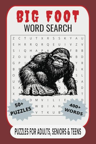 Big Foot Word Search Puzzle Book: Word Searches with Easy to Read Print about Big Foot, Cryptids, Bigfoot Sightings and More | 6x9 inches, 110 pages | ... Gift for Vacations, Holidays and Free Time Big Foot Word Search Puzzle Book: Word Searches with Easy to Read Print about Big Foot, Cryptids, Bigfoot Sightings and More | 6x9 inches, 110 pages | ... Gift for Vacations, Holidays and Free Time von Independently published