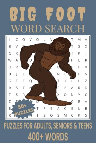 Big Foot Word Search Puzzle Book: Word Searches with Easy to Read Print about Big Foot, Mythical Creatures, Bigfoot Habitat and More | 6x9 inches, ... Gift for Vacations, Holidays and Free Times Big Foot Word Search Puzzle Book: Word Searches with Easy to Read Print about Big Foot, Mythical Creatures, Bigfoot Habitat and More | 6x9 inches, ... Gift for Vacations, Holidays and Free Times von Independently published