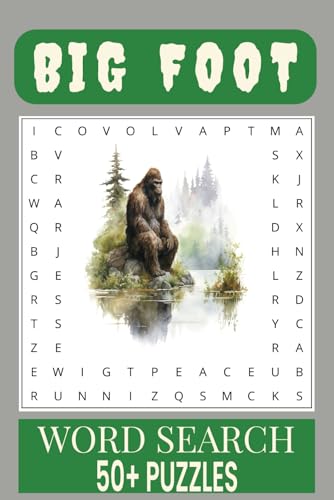 Big Foot Word Search Puzzle Book: Word Searches with Easy to Read Print about Bigfoot, Bigfoot Expeditions, Great Outdoors and More | 6x9 inches, 110 ... Gift for Vacations, Holidays and Free Times Big Foot Word Search Puzzle Book: Word Searches with Easy to Read Print about Bigfoot, Bigfoot Expeditions, Great Outdoors and More | 6x9 inches, 110 ... Gift for Vacations, Holidays and Free Times von Independently published