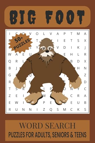 Big Foot Word Search Puzzle Book: Word Searches with Easy to Read Print about Bigfoot, Bigfoot Sightings, Bigfoot Legends and More | 6x9 inches, 110 ... Gift for Vacations, Holidays and Free Times Big Foot Word Search Puzzle Book: Word Searches with Easy to Read Print about Bigfoot, Bigfoot Sightings, Bigfoot Legends and More | 6x9 inches, 110 ... Gift for Vacations, Holidays and Free Times von Independently published