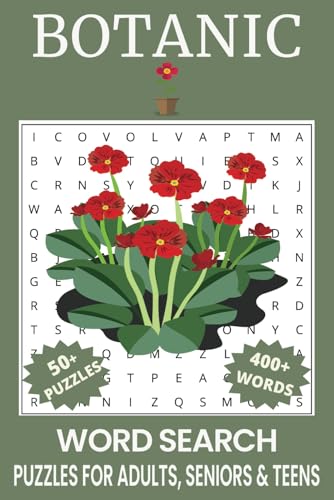 Botanic Word Search Puzzle Book.: Word Searches with Easy to Read Print about Botanic, Beautiful Plants, Gardens & Plants and More | 6x9 inches, 110 ... Gift for Vacations, Holidays and Free Times Botanic Word Search Puzzle Book.: Word Searches with Easy to Read Print about Botanic, Beautiful Plants, Gardens & Plants and More | 6x9 inches, 110 ... Gift for Vacations, Holidays and Free Times von Independently published