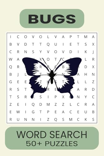 Bugs Word Search Puzzle Book.: Word Searches with Easy to Read Print about Bugs, Insects, Beetles and More | 6x9 inches, 110 pages | 50+ Puzzles... Gift for Vacations, Holidays and Free Times. Bugs Word Search Puzzle Book.: Word Searches with Easy to Read Print about Bugs, Insects, Beetles and More | 6x9 inches, 110 pages | 50+ Puzzles... Gift for Vacations, Holidays and Free Times. von Independently published