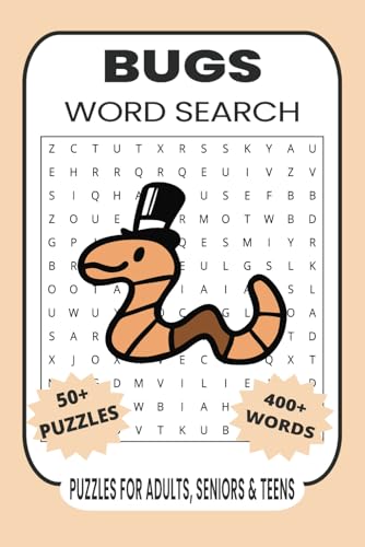 Bugs Word Search Puzzle Book.: Word Searches with Easy to Read Print about Bugs, Insects, Dragonflies and More | 6x9 inches, 110 pages | 50+ Puzzles... Gift for Vacations, Holidays and Free Times. Bugs Word Search Puzzle Book.: Word Searches with Easy to Read Print about Bugs, Insects, Dragonflies and More | 6x9 inches, 110 pages | 50+ Puzzles... Gift for Vacations, Holidays and Free Times. von Independently published