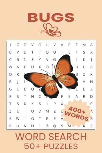 Bugs Word Search Puzzle Book.: Word Searches with Easy to Read Print about Bugs, Insects, Garden Creatures and More | 6x9 inches, 110 pages | 50+ ... Gift for Vacations, Holidays and Free Times. Bugs Word Search Puzzle Book.: Word Searches with Easy to Read Print about Bugs, Insects, Garden Creatures and More | 6x9 inches, 110 pages | 50+ ... Gift for Vacations, Holidays and Free Times. von Independently published