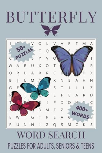 Butterfly Word Search Puzzle Book.: Word Searches with Easy to Read Print about Butterfly, Butterfly Habitats , Butterfly Lifecycle and More | 6x9 ... Gift for Vacations, Holidays and Free Times. Butterfly Word Search Puzzle Book.: Word Searches with Easy to Read Print about Butterfly, Butterfly Habitats , Butterfly Lifecycle and More | 6x9 ... Gift for Vacations, Holidays and Free Times. von Independently published