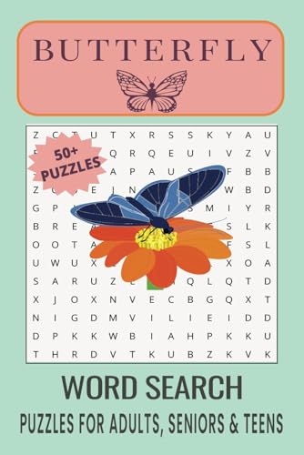 Butterfly Word Search Puzzle Book.: Word Searches with Easy to Read Print about Butterfly, Insects, Butterfly Species and More | 6x9 inches, 110 pages ... Gift for Vacations, Holidays and Free Times. Butterfly Word Search Puzzle Book.: Word Searches with Easy to Read Print about Butterfly, Insects, Butterfly Species and More | 6x9 inches, 110 pages ... Gift for Vacations, Holidays and Free Times. von Independently published