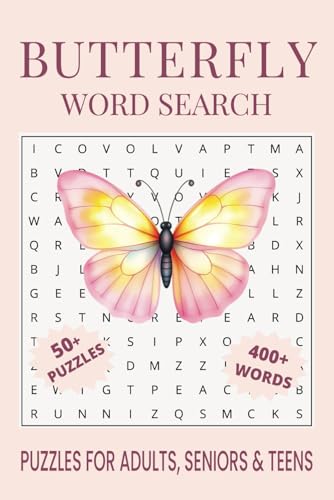 Butterfly Word Search Puzzle Book.: Word Searches with Easy to Read Print about Butterfly, Wildlife, Bugs and More | 6x9 inches, 110 pages | 50+ Puzzles... Gift for Vacations, Holidays and Free Times. Butterfly Word Search Puzzle Book.: Word Searches with Easy to Read Print about Butterfly, Wildlife, Bugs and More | 6x9 inches, 110 pages | 50+ Puzzles... Gift for Vacations, Holidays and Free Times. von Independently published