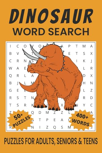 Dinosaur Word Search Puzzle Book.: Word Searches with Easy to Read Print about Dinosaur, Dinosaur Fossils, Dinosaur Habitats and More | 6x9 inches, ... Gift for Vacations, Holidays and Free Times. Dinosaur Word Search Puzzle Book.: Word Searches with Easy to Read Print about Dinosaur, Dinosaur Fossils, Dinosaur Habitats and More | 6x9 inches, ... Gift for Vacations, Holidays and Free Times. von Independently published