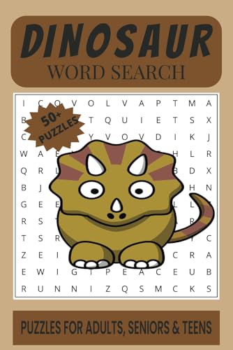 Dinosaur Word Search Puzzle Book.: Word Searches with Easy to Read Print about Dinosaur, Dinosaur Species, Dinosaur Fossils and More | 6x9 inches, 110 ... Gift for Vacations, Holidays and Free Times. Dinosaur Word Search Puzzle Book.: Word Searches with Easy to Read Print about Dinosaur, Dinosaur Species, Dinosaur Fossils and More | 6x9 inches, 110 ... Gift for Vacations, Holidays and Free Times. von Independently published