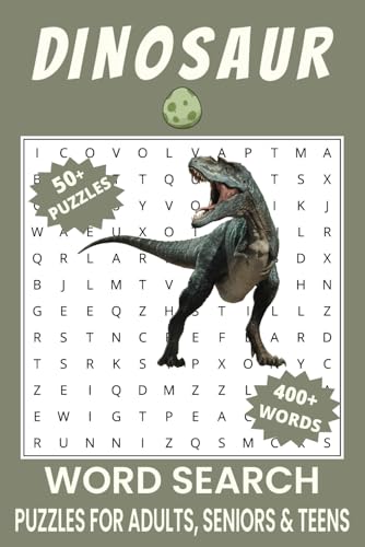 Dinosaur Word Search Puzzle Book.: Word Searches with Easy to Read Print about Dinosaur, Dinosaur Species, Dinosaur Fossils and More | 6x9 inches, 110 ... Gift for Vacations, Holidays and Free Times. Dinosaur Word Search Puzzle Book.: Word Searches with Easy to Read Print about Dinosaur, Dinosaur Species, Dinosaur Fossils and More | 6x9 inches, 110 ... Gift for Vacations, Holidays and Free Times. von Independently published