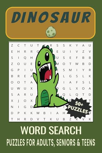 Dinosaur Word Search Puzzle Book.: Word Searches with Easy to Read Print about Dinosaur, Dinosaur Species, Dinosaur Fossils and More | 6x9 inches, 110 ... Gift for Vacations, Holidays and Free Times. Dinosaur Word Search Puzzle Book.: Word Searches with Easy to Read Print about Dinosaur, Dinosaur Species, Dinosaur Fossils and More | 6x9 inches, 110 ... Gift for Vacations, Holidays and Free Times. von Independently published