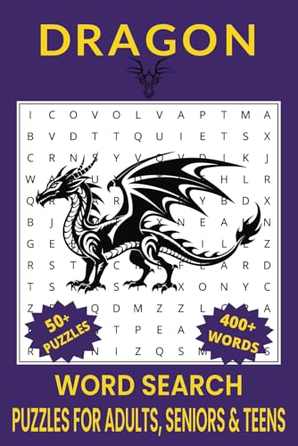 Dragon Word Search Puzzle Book.: Word Searches with Easy to Read Print about Dragon, Dragon Mythology, Fantasy Creatures and More | 6x9 inches, 110 ... Gift for Vacations, Holidays and Free Times. Dragon Word Search Puzzle Book.: Word Searches with Easy to Read Print about Dragon, Dragon Mythology, Fantasy Creatures and More | 6x9 inches, 110 ... Gift for Vacations, Holidays and Free Times. von Independently published