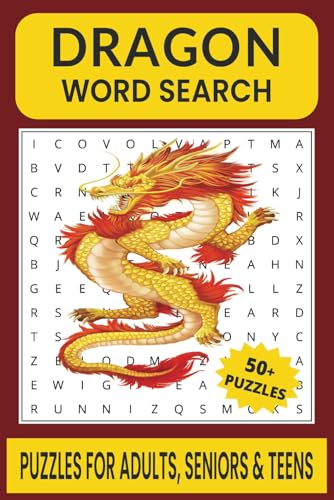 Dragon Word Search Puzzle Book.: Word Searches with Easy to Read Print about Dragon, Dragon Mythology , Dragon Legends and More | 6x9 inches, 110 ... Gift for Vacations, Holidays and Free Times. Dragon Word Search Puzzle Book.: Word Searches with Easy to Read Print about Dragon, Dragon Mythology , Dragon Legends and More | 6x9 inches, 110 ... Gift for Vacations, Holidays and Free Times. von Independently published