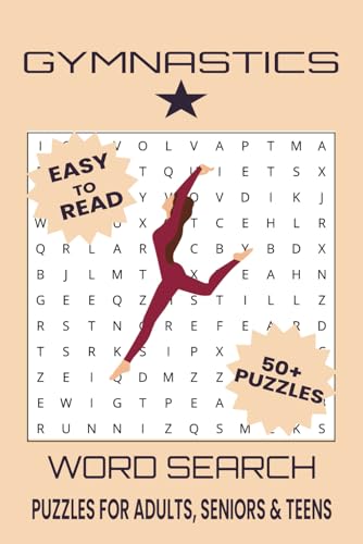Gymnastics Word Search Puzzle Book.: Word Searches with Easy to Read Print about Gymnastics, Exercise, Athletics and More | 6x9 inches, 110 pages | ... Gift for Vacations, Holidays and Free Times. Gymnastics Word Search Puzzle Book.: Word Searches with Easy to Read Print about Gymnastics, Exercise, Athletics and More | 6x9 inches, 110 pages | ... Gift for Vacations, Holidays and Free Times. von Independently published