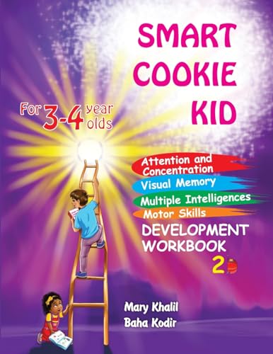 Smart Cookie Kid For 3-4 Year Olds Attention and Concentration Visual Memory Multiple Intelligences Motor Skills Book 2B
