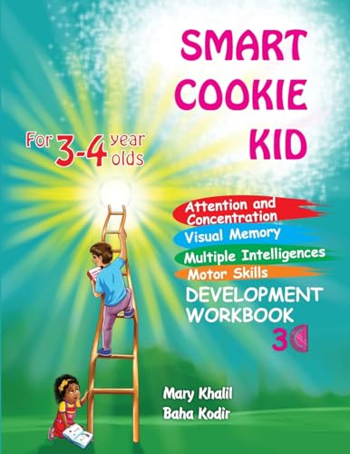 Smart Cookie Kid For 3-4 Year Olds Attention and Concentration Visual Memory Multiple Intelligences Motor Skills Book 3C (Developmental Workbook, Band 11)