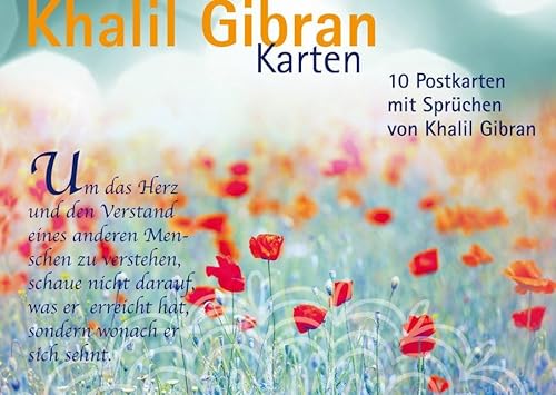 Postkartenset Khalil Gibran: 10 Postkarten mit Sprüchen von Khalil Gibran