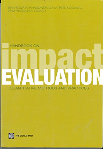 Handbook on Impact Evaluation: Quantitative Methods and Practices (World Bank Training) von World Bank Publications