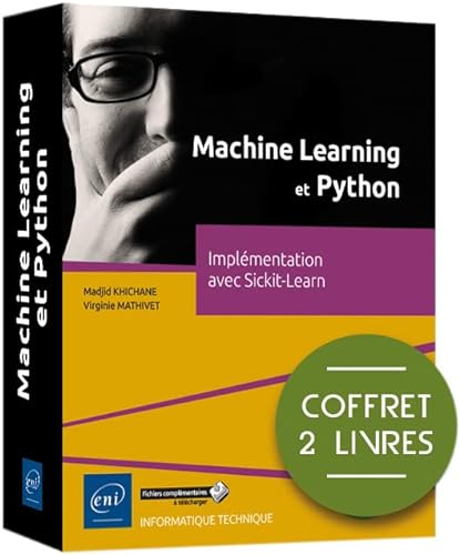Machine Learning et Python - Coffret de 2 livres : Implémentation avec Scikit-learn von Editions ENI
