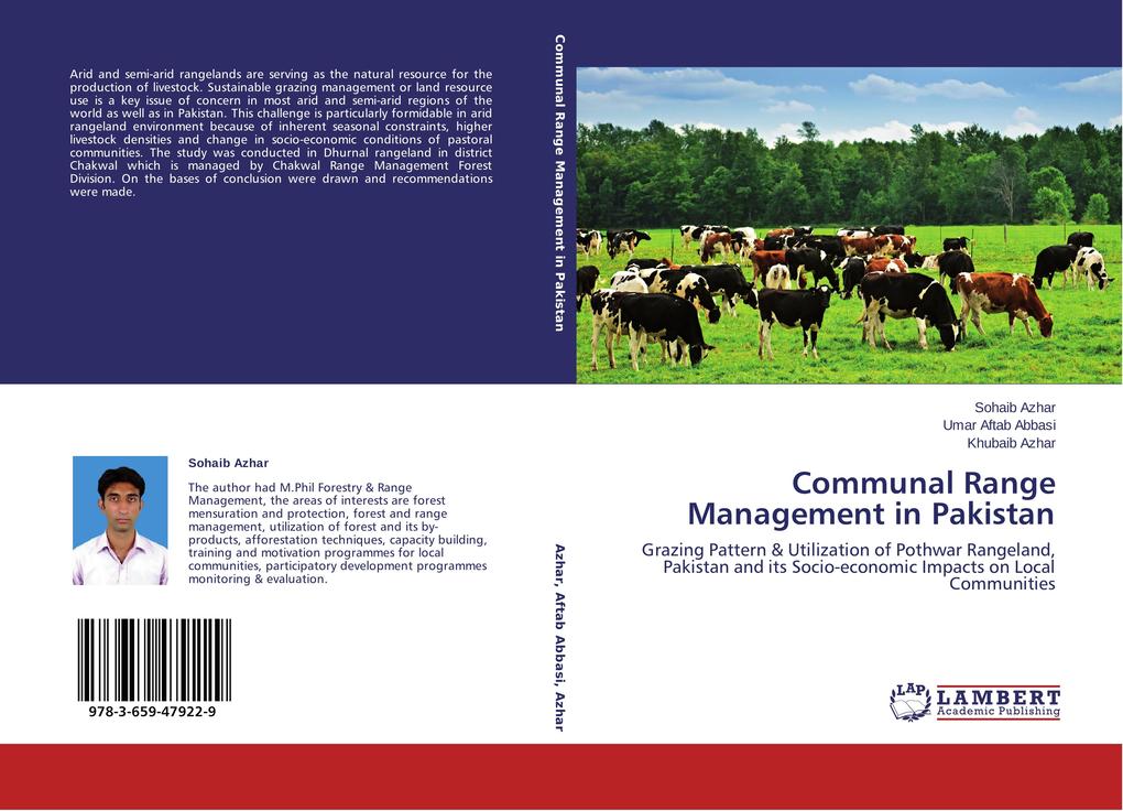 Communal Range Management in Pakistan von LAP LAMBERT Academic Publishing