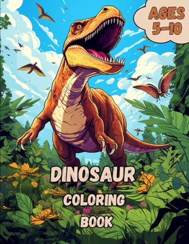 Dinosaur Coloring Book: Awesome Dinosaur Coloring Book for Kids Aged 5 to 10 von Independently published