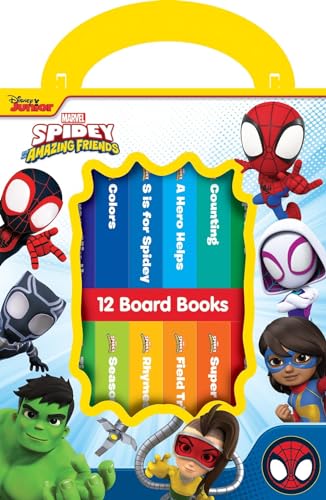 Disney Junior Marvel Spidey & His Amazing Friends 12 Books My First Library: 12 Board Books