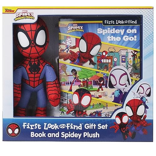 Disney Junior Marvel Spidey & His Amazing Friends First LF Book Box Plush Gift Set OP von PI Kids