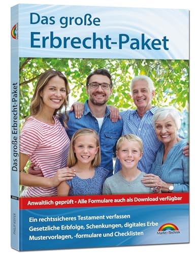 Das große Erbrecht Paket: - Erben und Vererben, aber richtig. Erbfolge - Testament - Steuern. komplett in Farbe Das große Erbrecht Paket: - Erben und Vererben, aber richtig. Erbfolge - Testament - Steuern. komplett in Farbe von Markt + Technik Verlag