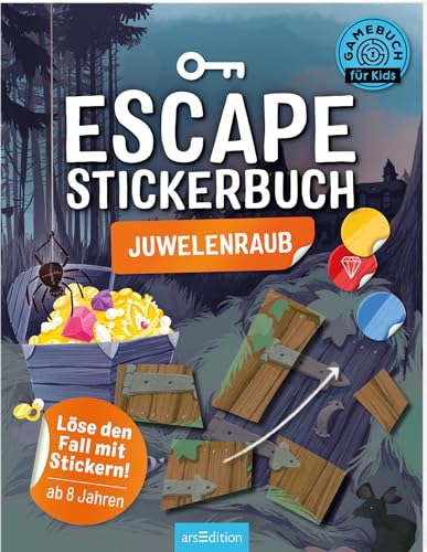Escape-Stickerbuch – Juwelenraub: Löse den Fall mit Stickern! | Ein Escape-Heft mit Stickern für Kinder ab 8 Jahren