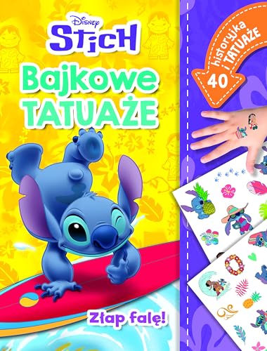 Złap falę! Bajkowe tatuaże. Disney Stich von Olesiejuk