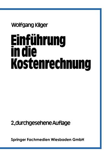 Einführung in die Kostenrechnung von Gabler Verlag