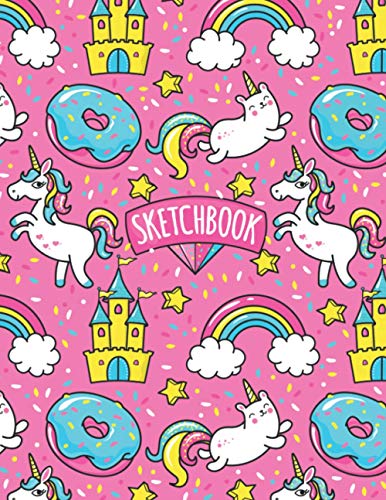 Sketchbook: Drawing notebook with Unicorns, Drawing Book (size 8.5 x 11) (Sketchbook For Kids, Band 1)