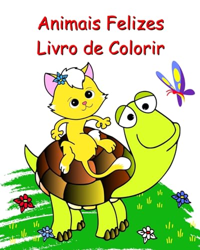 Animais Felizes Livro de Colorir: Lindas páginas para colorir fáceis para crianças 2+ von Blurb
