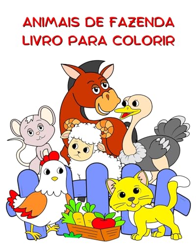Animais de Fazenda Livro para Colorir: Animais engraçados para colorir para crianças a partir de 2 anos von Blurb