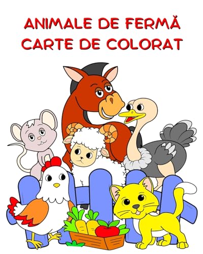 Animale de Ferm¿ Carte de Colorat: Ilustra¿ii mari, animale amuzante de colorat pentru copii cu vârsta peste 2 ani von Blurb