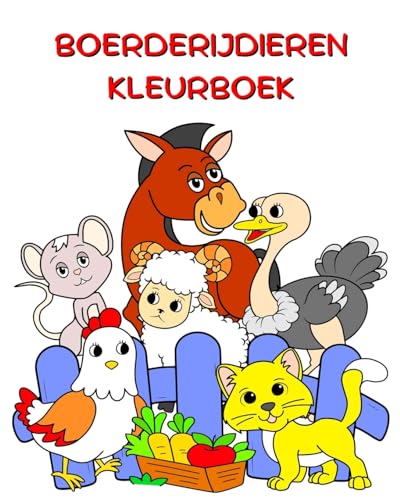 Boerderijdieren Kleurboek: Grote illustraties, grappige dieren om te kleuren voor kinderen vanaf 2 jaar von Blurb