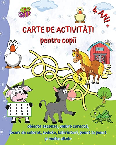 Carte de Activit¿¿i pentru copii 4 ANI +: Jocuri variate, interesante ¿i distractive pentru fete ¿i b¿ie¿i de la 4 ani von Blurb