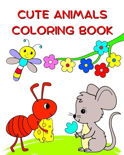 Cute Animals Coloring Book: Illustrations of nature and animals to color for kids age 3+ von Blurb