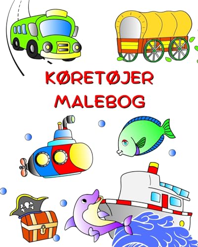 Køretøjer Malebog: Biler, traktor, tog, fly til farve til børn fra 3 år von Blurb